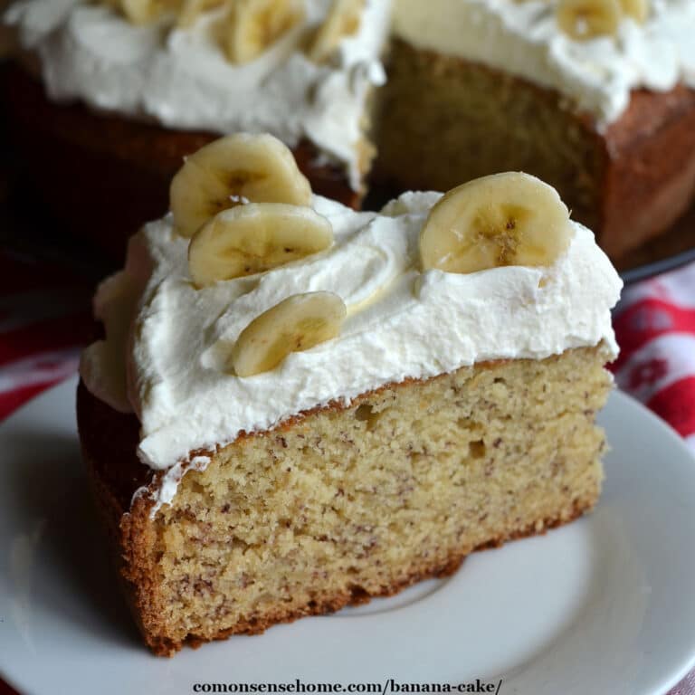 Old Fashioned Banana Cake Recipe & Video