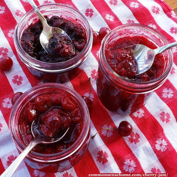 homemade cherry jam