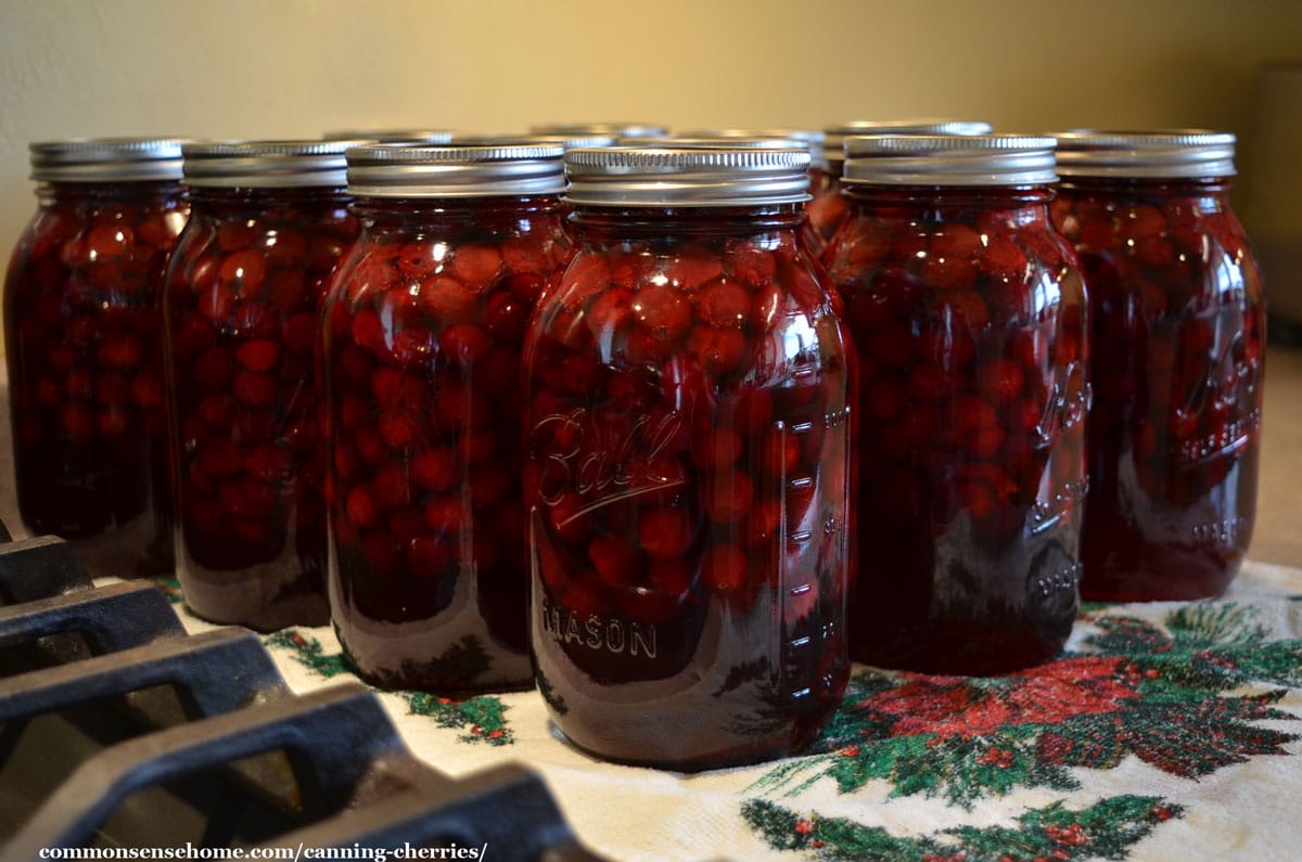 home canned cherries