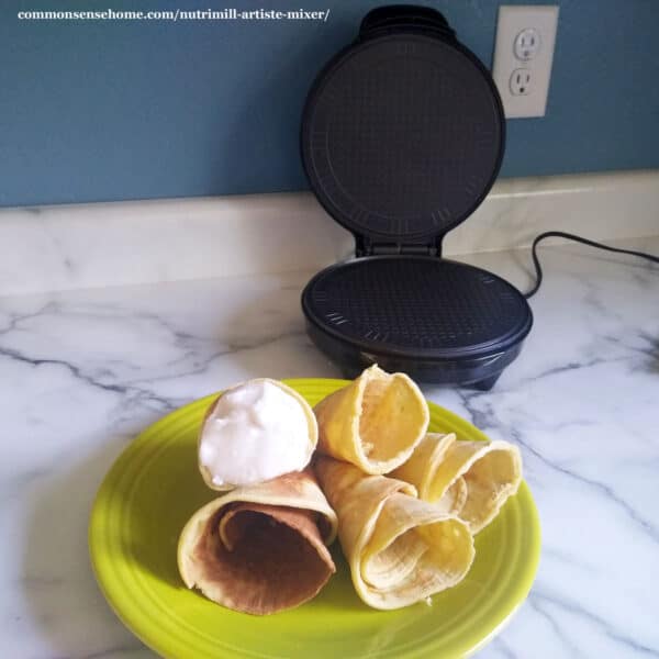 waffle cone maker with homemade waffle cones