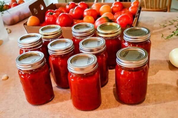 Canned Spaghetti Sauce at home
