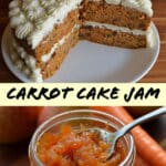 carrot cake jam with carrot cake
