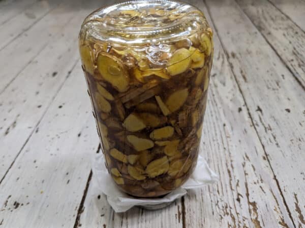 inverted jar ginger honey