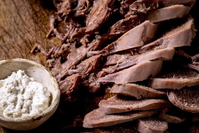 cooked beef tongue