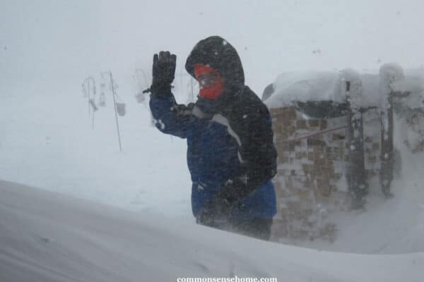 boy in extreme cold weather gear