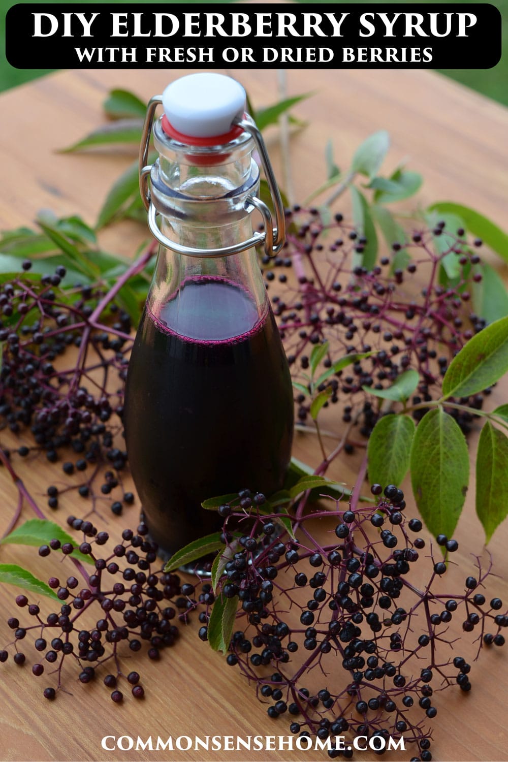 DIY elderberry syrup