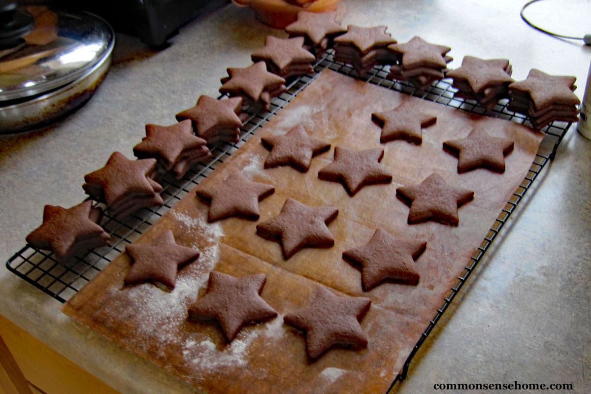 cookies cooling on rack