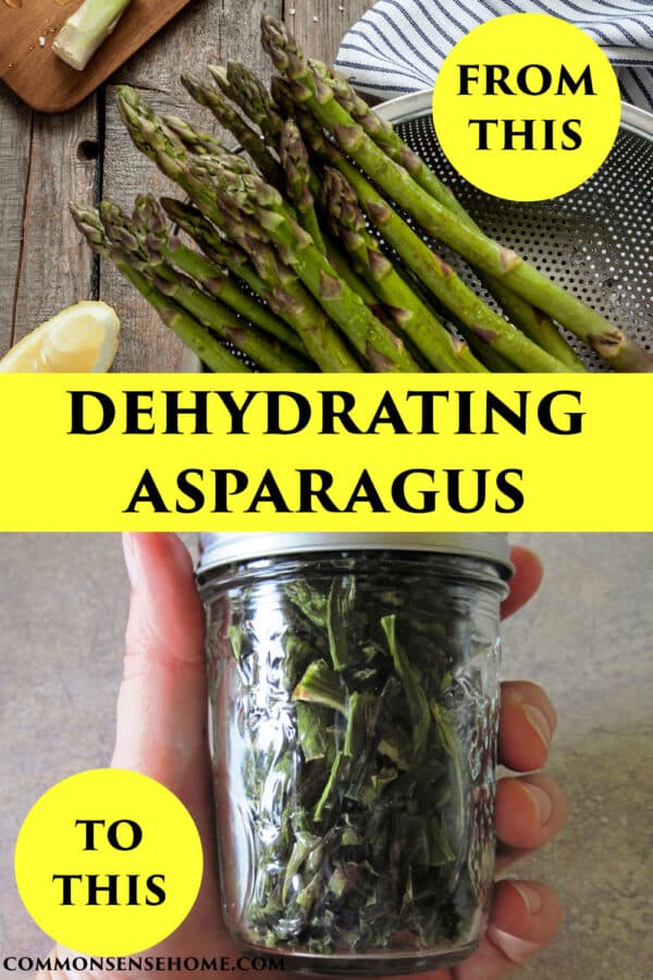 dehydrating asparagus