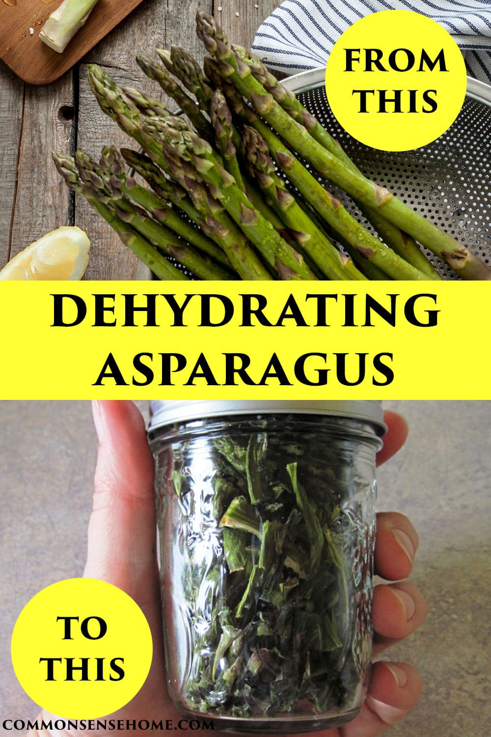 dehydrating asparagus