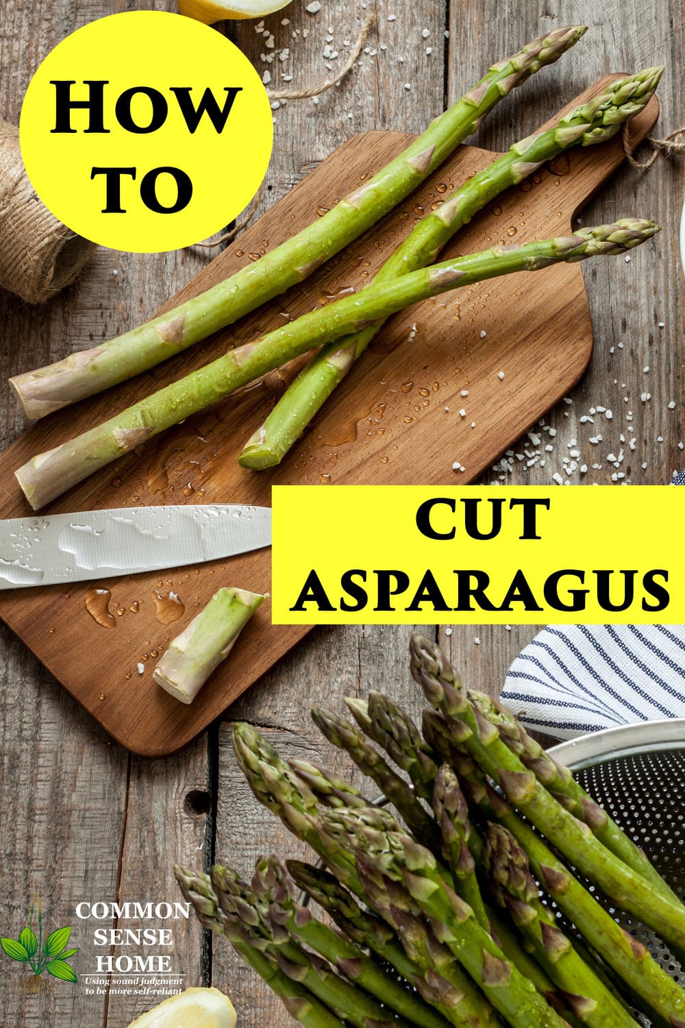 how to cut asparagus