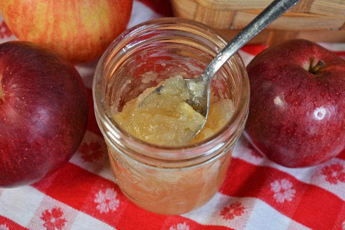 low sugar apple jam