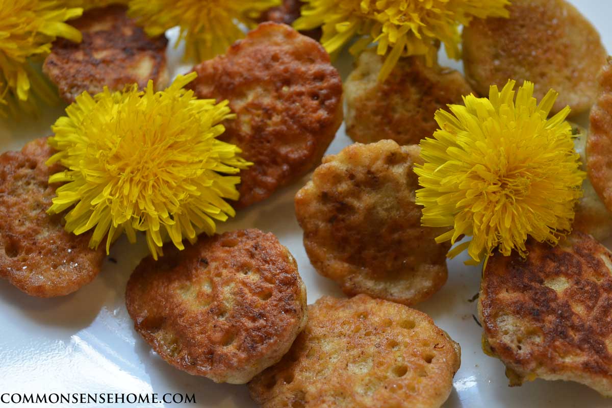 dandelion fritters