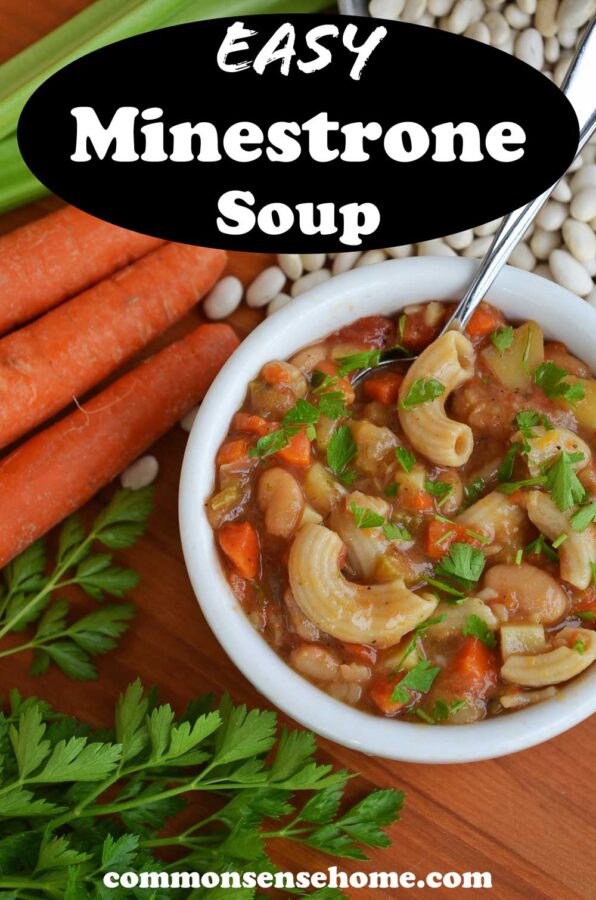 easy minestrone soup