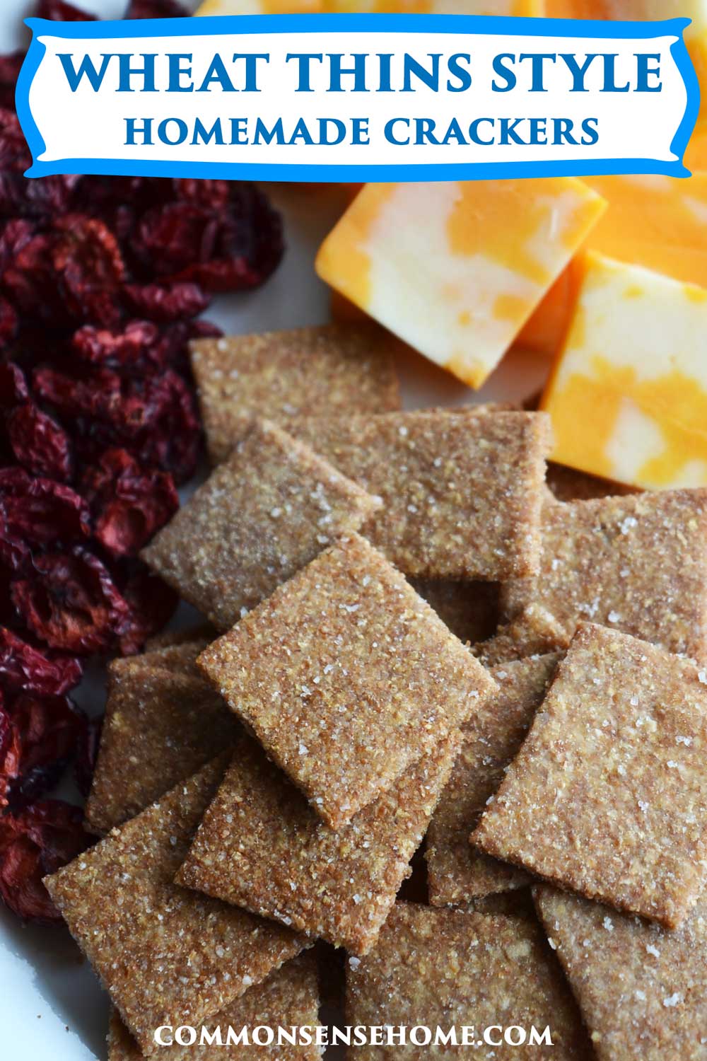 wheat thins style homemade crackers