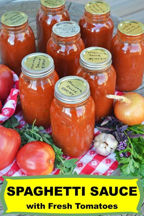 spaghetti sauce with fresh tomatoes