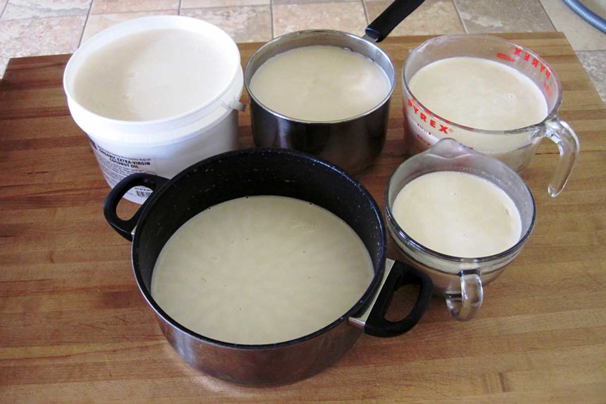 containers of beef tallow