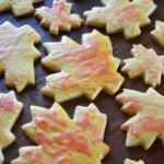 decorated maple leaf cookies