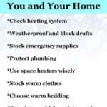 winter preparedness checklist