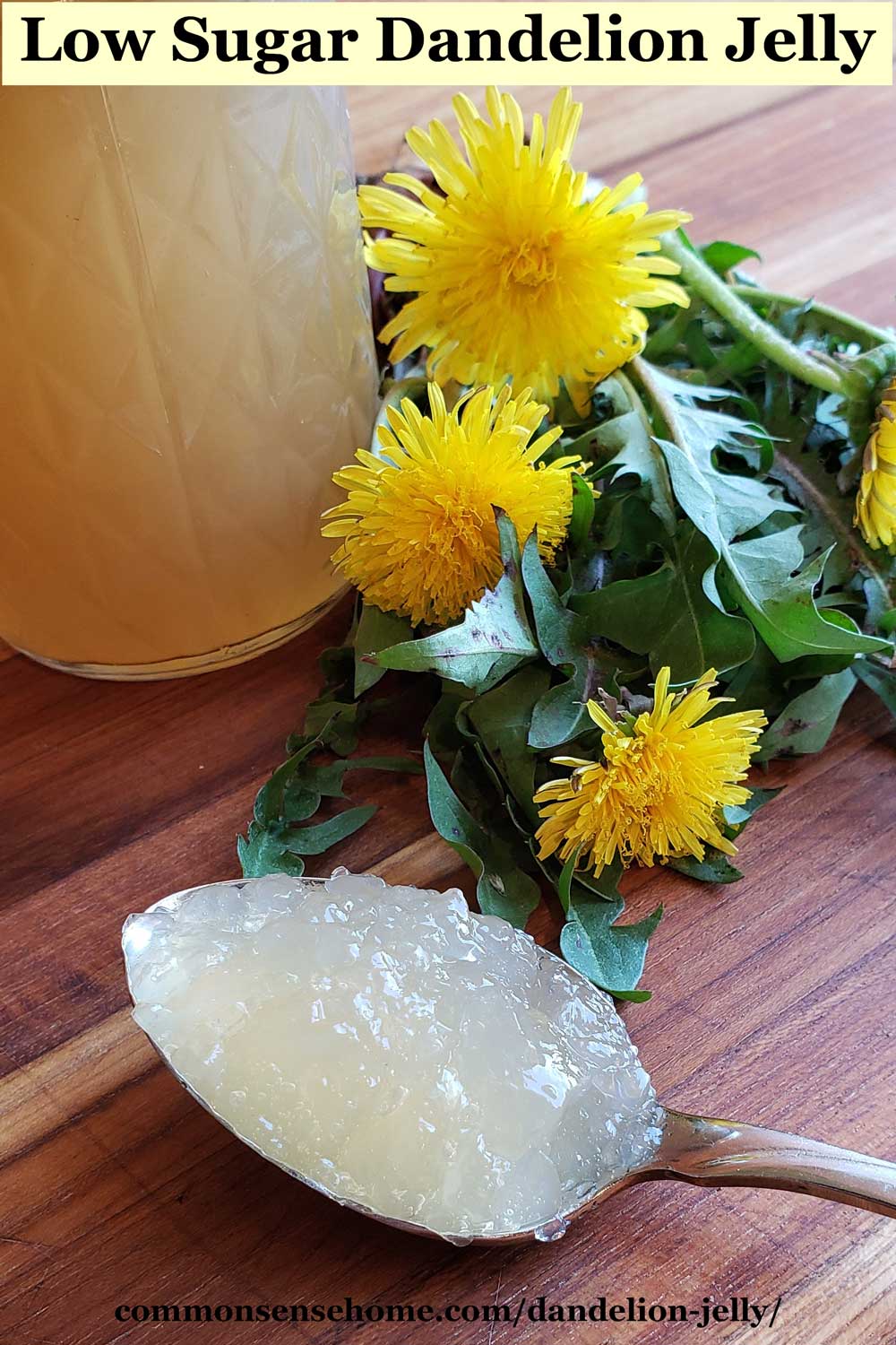 Dandelion Jelly - Easy Flower Jelly Recipe with Less Sugar
