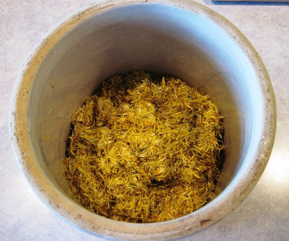petals in crock