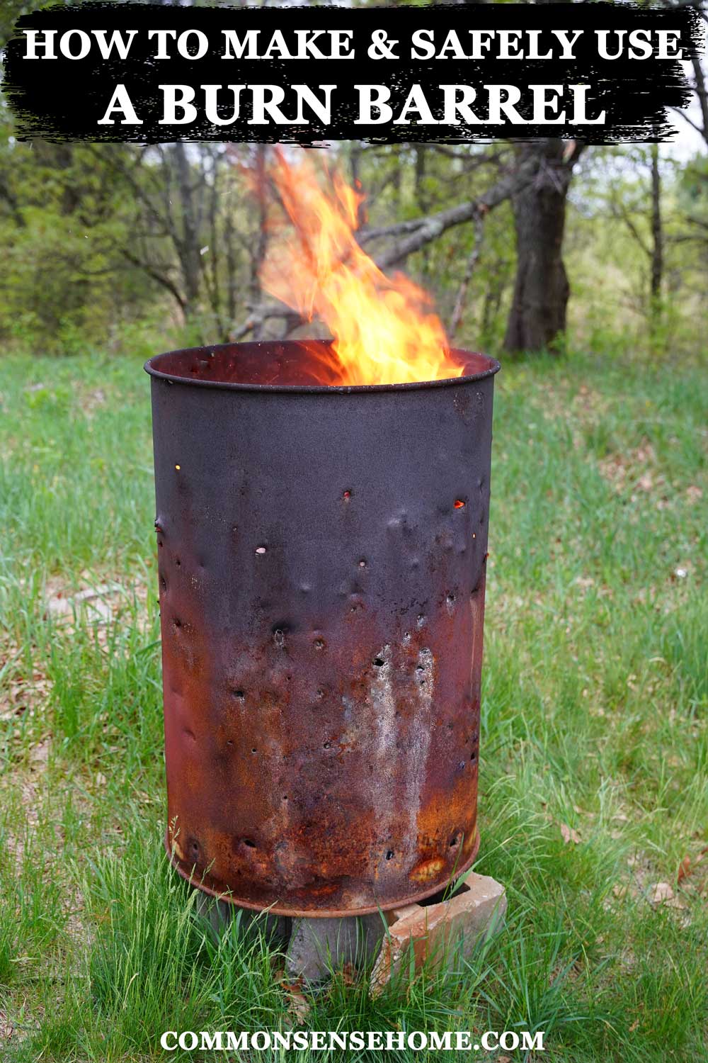 backyard burn barrel