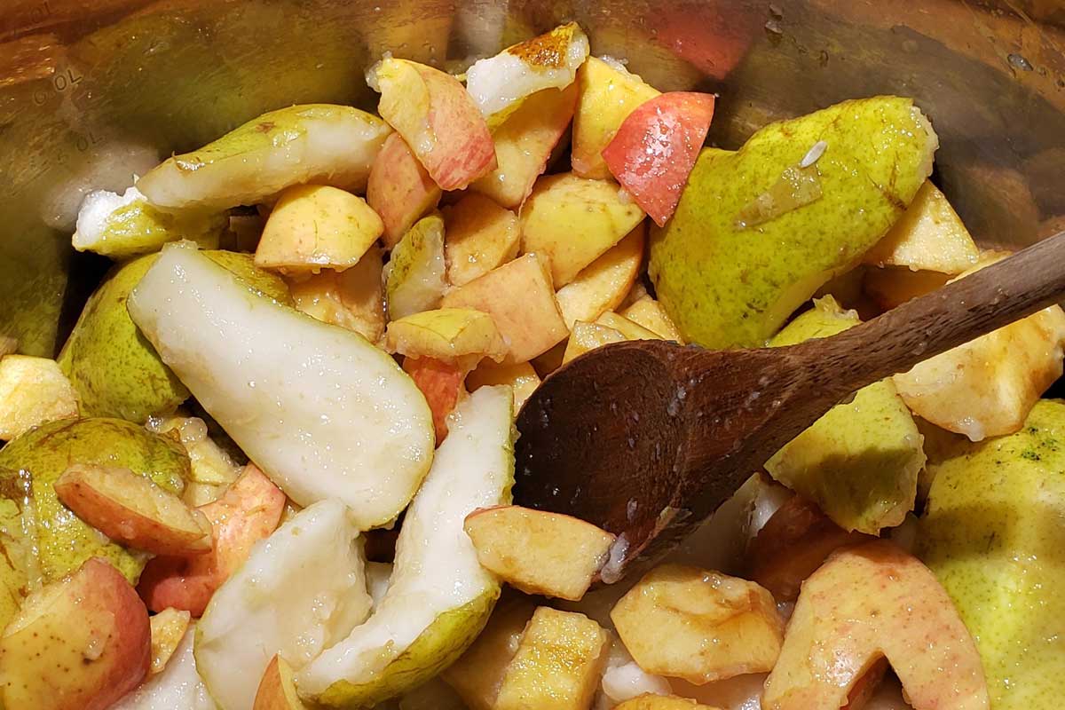 cooking apples and pears