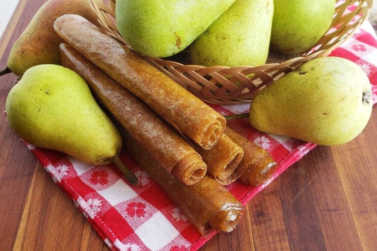 pear fruit leather