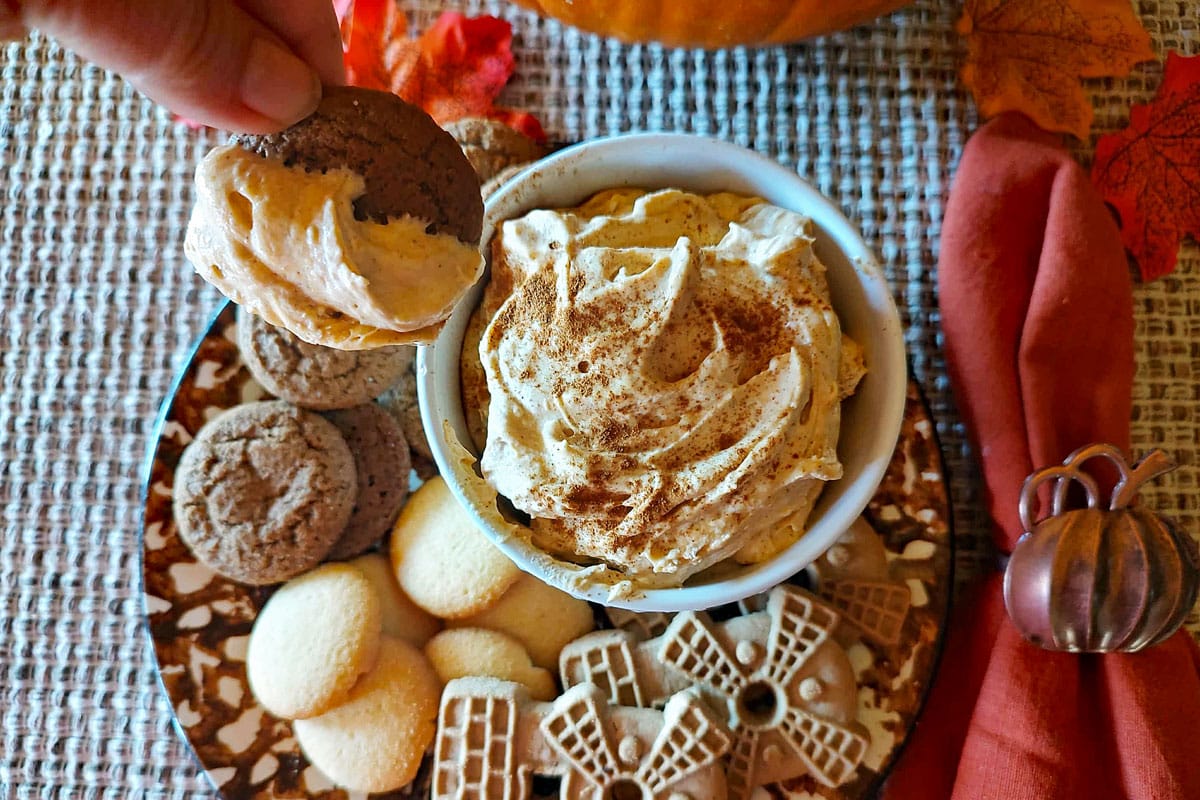 pumpkin fluff dip