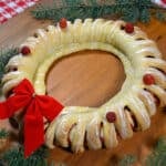 Christmas wreath bread