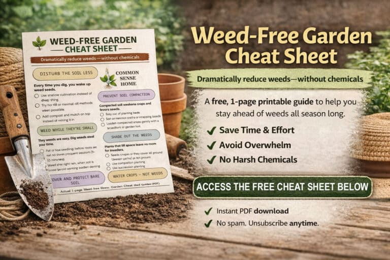 The WeedFree Garden Cheat Sheet