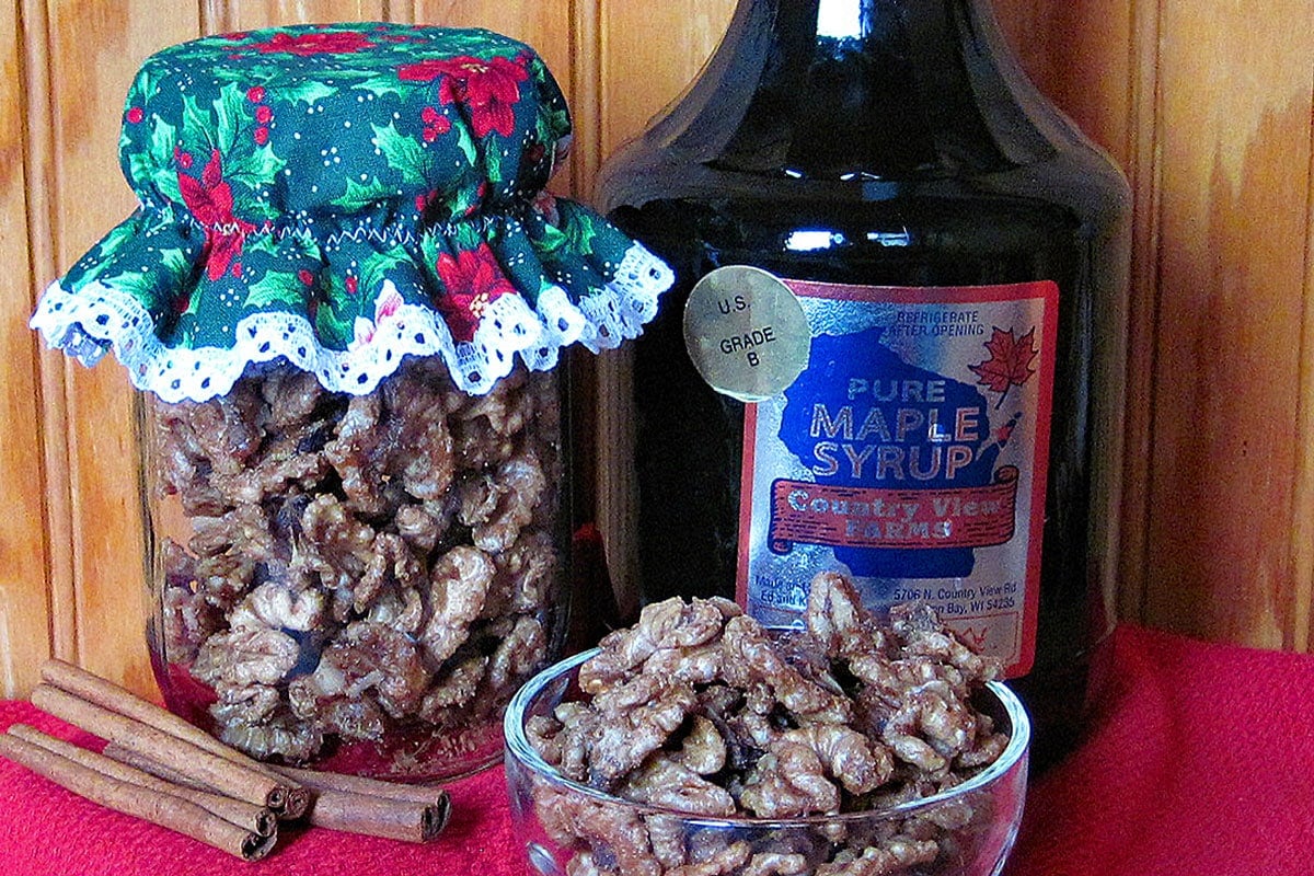 maple candied walnuts