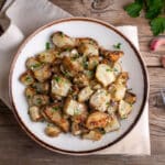 roasted Jerusalem Artichokes recipe with cheese and garlic