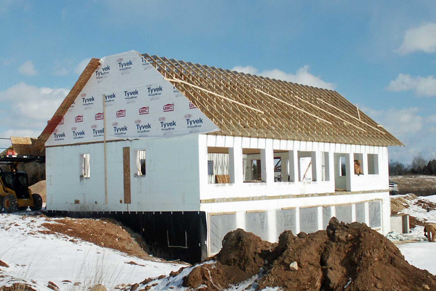 ICF home under construction