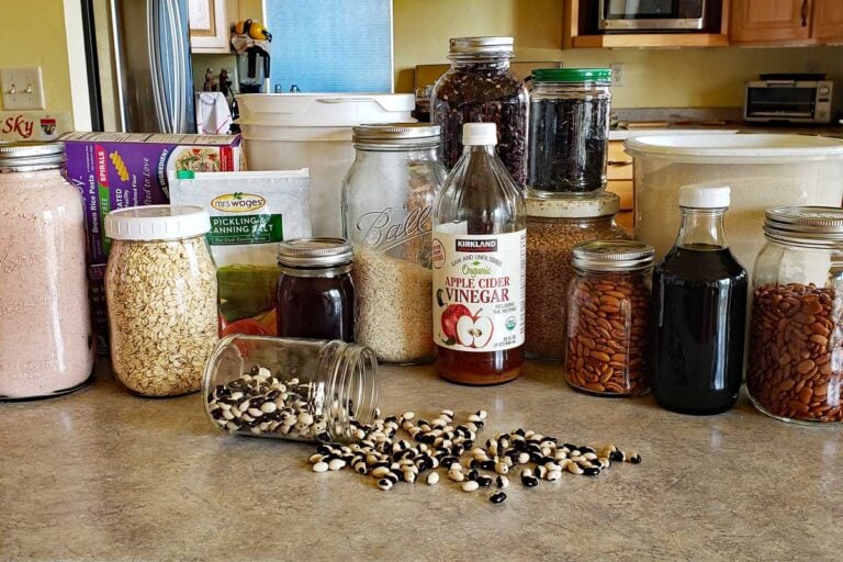 long shelf life foods on kitchen counter