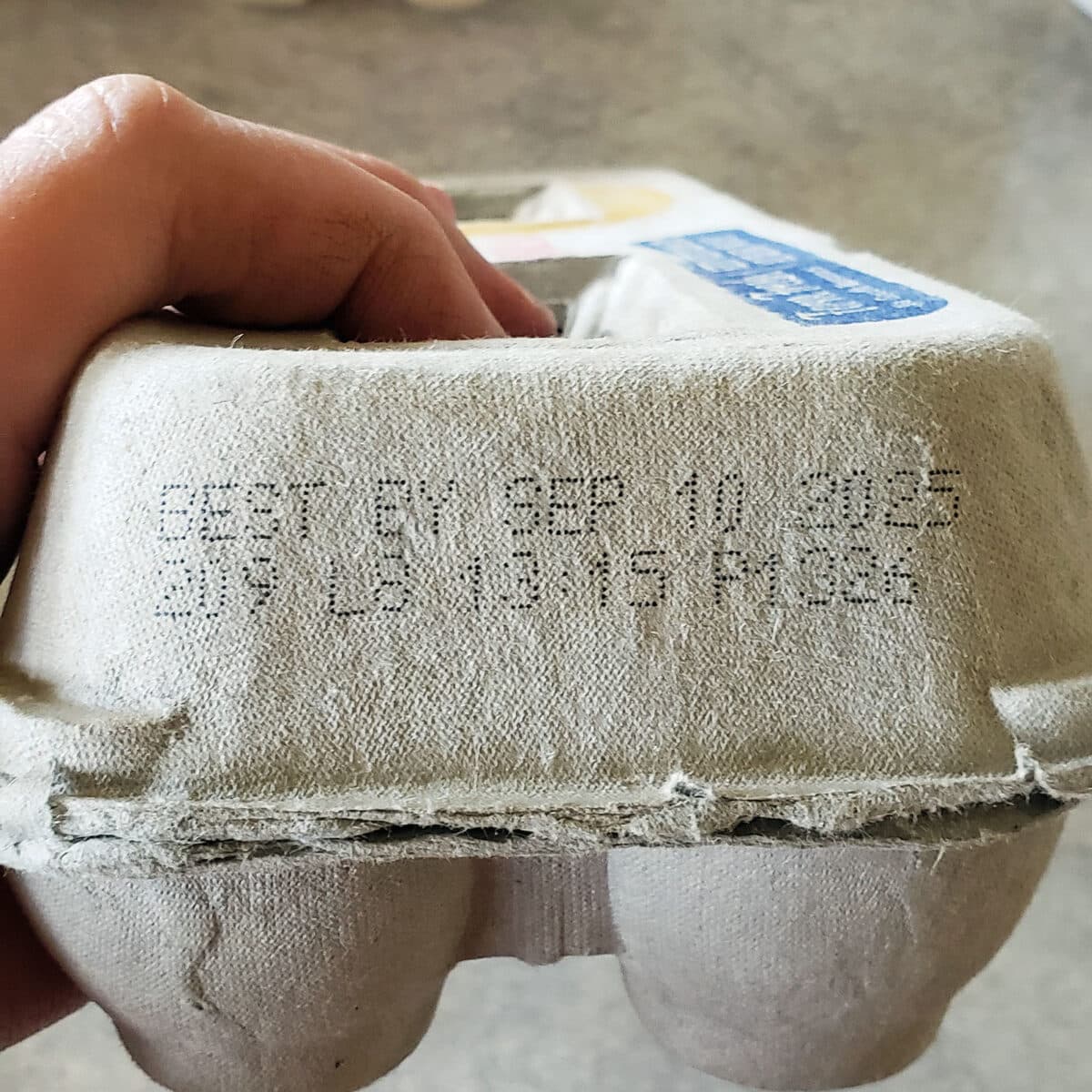 grocery store eggs date stamp
