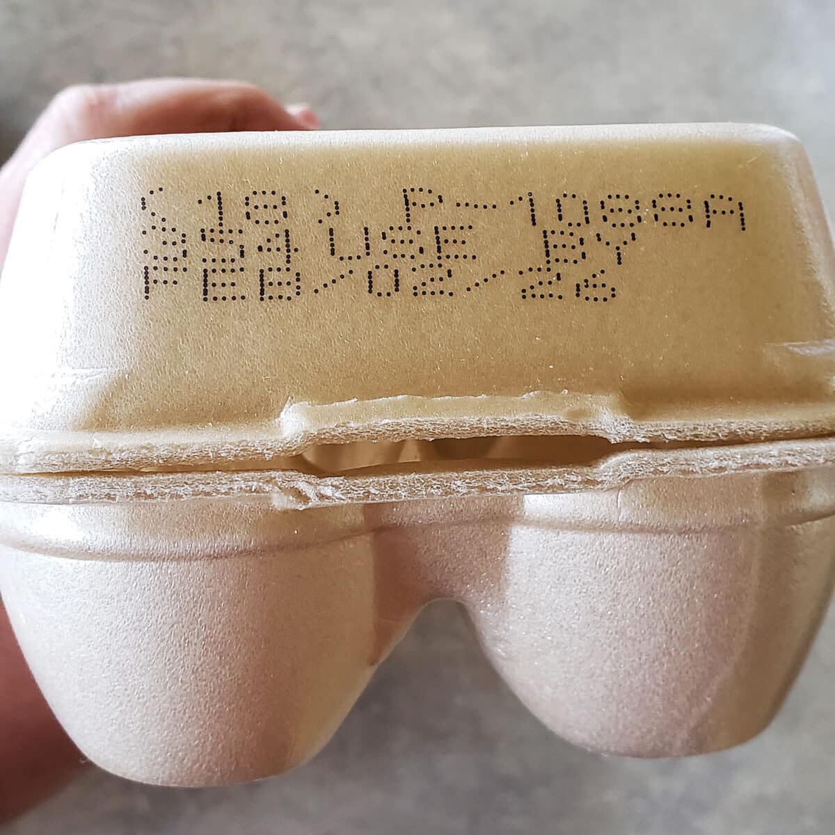 date on grocery store eggs