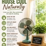 how to keep your house cool naturally checklist