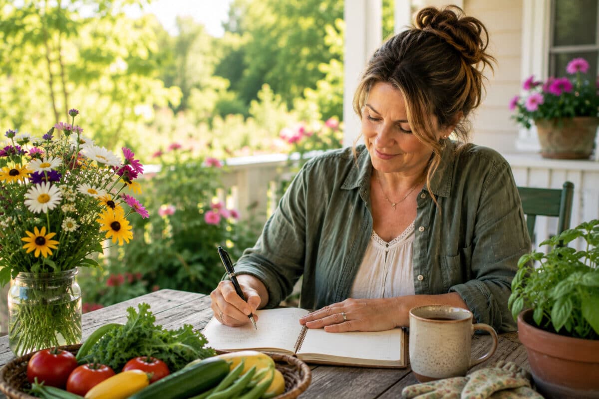 Woman Improving Memory Naturally by writing things down