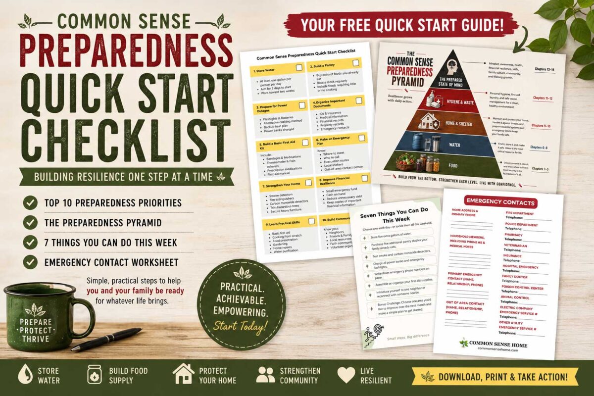 Common Sense Preparedness Quick Start Guide
