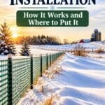 snow fence installation