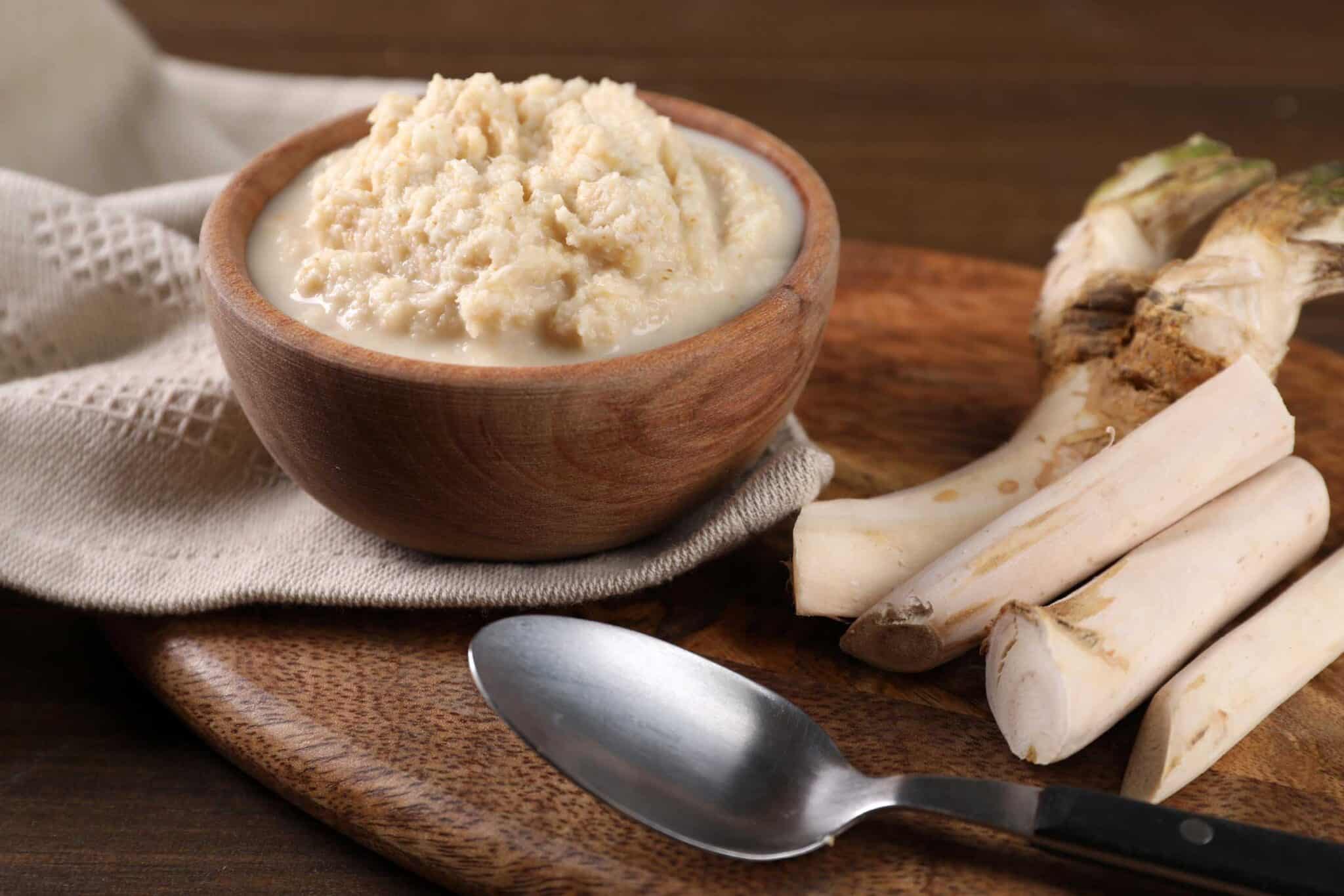 horseradish sauce in bowl